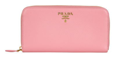 Prada Long Wallet, &pound;290, Accessories, Pink, Leather, Front view